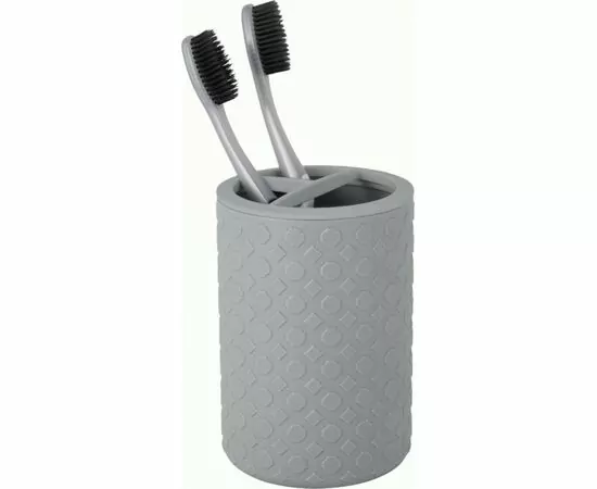 957108 - Держатель(стакан с отверстиями)для зубных щеток STOCKHOLM серый шторм,PT502310025/Plast Team (1)