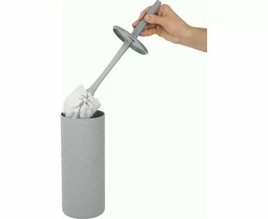 957111 - Ерш туалетный пластик(Комплект WC) STOCKHOLM серый шторм,PT502110025/Plast Team (1)