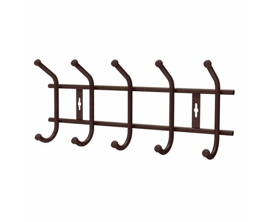 957122 - Вешалка настенная 5 крючков (Д49,5*Ш21,5*В85см) металл, цвет мед. антик ВНТ5М/А (замена 825099) Nika (1)