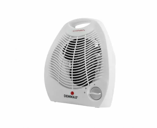 957566 - Тепловентилятор Demmax DMX-FH01-C01, 2кВт, 2реж., ручка белый 0741 (1)