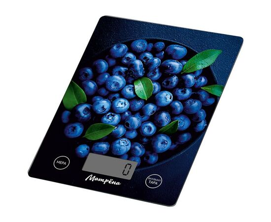 957762 - Весы кухон. эл. Матрена МА-189А, до 7 кг, дел.1г, стекло, 20*15см, LCD дисплей, 1*CR2032, 110059 (1)