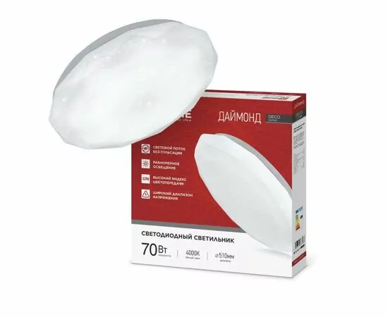 957890 - ASD/InHome св-к св/д декоративный 70W(6300lm) 4000K 4K 510х70 IP40 ДАЙМОНД 3416 (1)