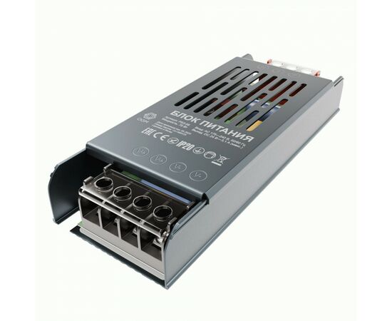 958779 - APEYRON/OGM Блок питания для св/д лент 24V 75W 175-240V 3,1А IP20 (интерьерный) 137х49х24 PS3-58 (1)