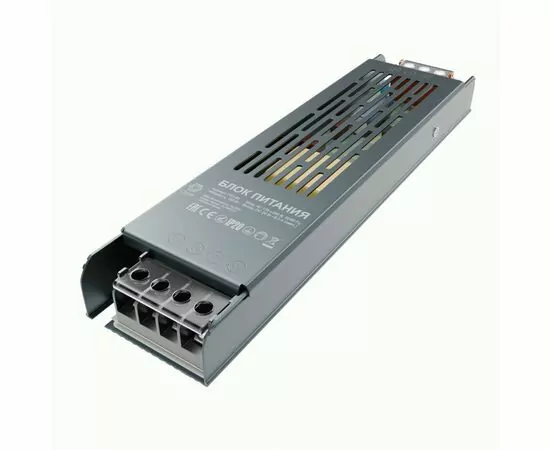 958781 - APEYRON/OGM Блок питания для св/д лент 24V 150W 175-240V 6,3А IP20 (интерьерный) 205х50х24 PS3-60 (1)