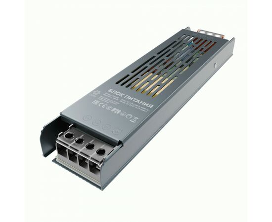 958781 - APEYRON/OGM Блок питания для св/д лент 24V 150W 175-240V 6,3А IP20 (интерьерный) 205х50х24 PS3-60 (1)