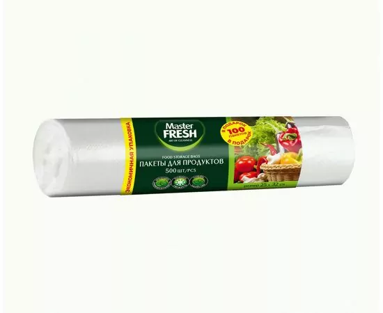 958836 - Пакеты фасовочные для продуктов 25*32см,7мкм,500шт,рулон,С0007923/ Master FRESH (1)