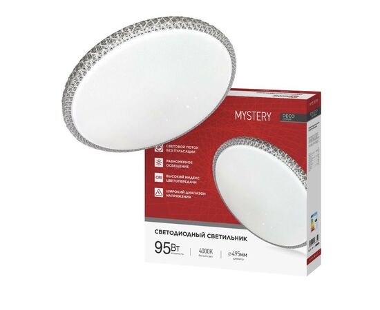 959037 - ASD/InHome св-к св/д декоративный 95W(10000lm) 4000К 4K 495x70 IP40 DECO MYSTERY 3508 (1)