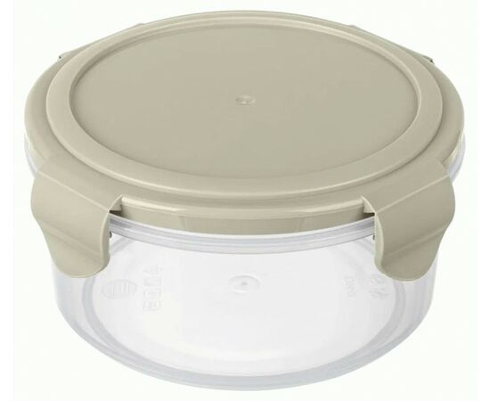 959066 - Контейнер гермет для СВЧ SMART LOC 0,55л круглый св серый 431160730 Phibo/Бытпласт (аналог 848789) (1)
