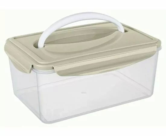 959095 - Контейнер гермет для СВЧ SMART LOC 2,5л прямоуг с ручк св сер 431182030 Phibo/Бытпласт аналог 848793 (1)
