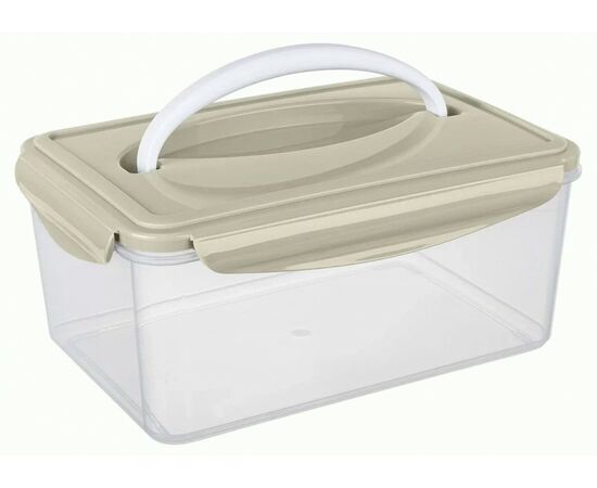 959095 - Контейнер гермет для СВЧ SMART LOC 2,5л прямоуг с ручк св сер 431182030 Phibo/Бытпласт аналог 848793 (1)