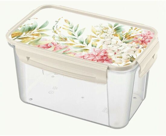 959101 - Контейнер д/продуктов LOCK&OK с декором 1,5л микс 433154618 Phibo/Бытпласт (1)