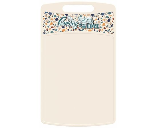 960226 - Доска разделочная Bergamo прямоугольная 335x220x4мм Терраццо св беж 223134225/01 Homver (1)