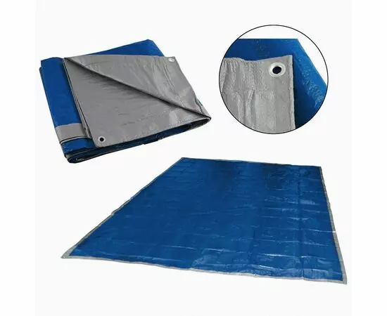 943798 - Тент хоз. универс. Ecos T-4*5 (плотн.60г/м2) синий р-р: 4*5м 109775 (1)