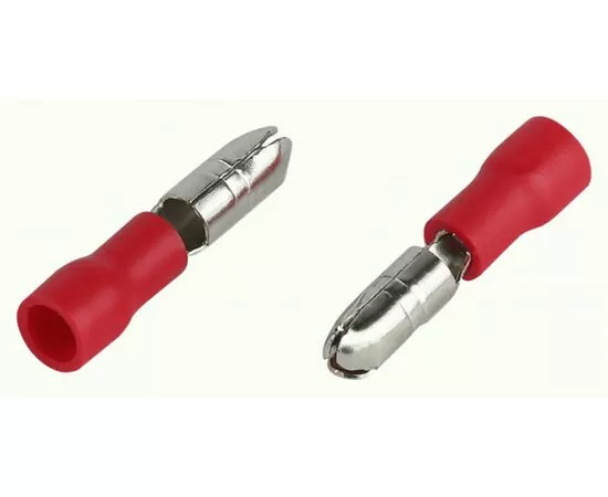 944433 - ЭРА наконечник разъем-штекер (папа) РшИп 1.25-4 красный  (уп.50шт, цена за уп) 63375 (1)