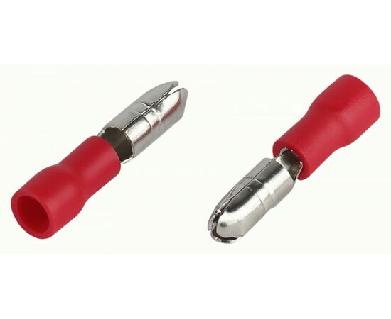 944433 - ЭРА наконечник разъем-штекер (папа) РшИп 1.25-4 красный  (уп.50шт, цена за уп) 63375 (1)