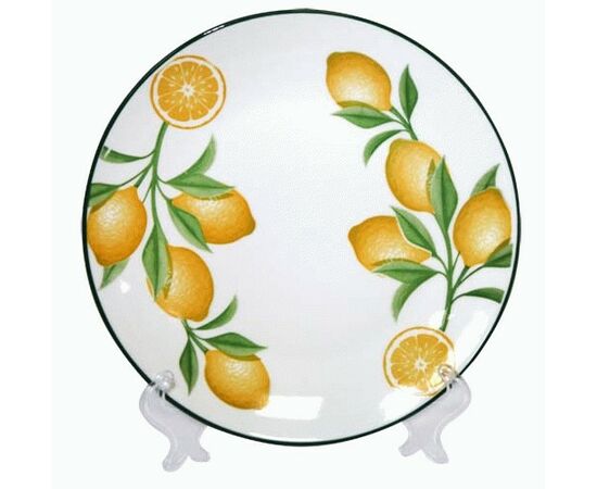 953088 - Тарелка десертная Лимоны 20см фарфор (кратность 12шт!!!) МФК MFK20540 (1)