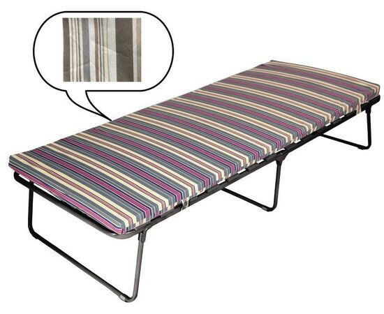 953174 - Раскладушка-тумба с матрасом на ламелях Верона с401/82/1 до 180кг, 190*79*38,5см!, вес=16,1кг Olsa (1)