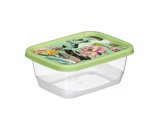 960205 - Емкость д/хранения продуктов Asti 0,5л прямоуг Botanica зеленый 222132018/08 Homver (1)