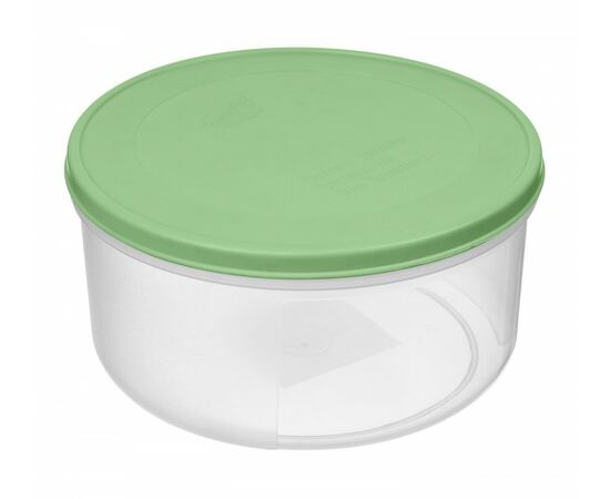 960210 - Емкость д/хранения продуктов Verona 0,5л круг гибкая крышка Botanica зеленый 222134518/08 Homver (1)