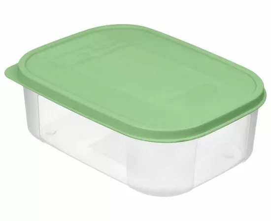 960216 - Емкость д/хранения продуктов Verona 1,3л прямоуг гибкая крышка Botanica зеленый 222135118/08 Homver (1)