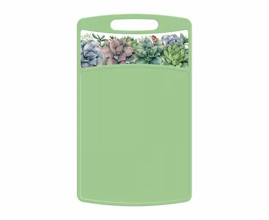 960221 - Доска разделочная Bergamo прямоугольная 260x155x3,5мм Botanica зеленый 222132418/08 Homver (1)