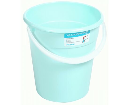 960880 - Ведро пищевое 8 л,круглое,мерная шкала,ударопрочное,(темп -70°/+70°),Евро микс цвет,10040807/ Радиан (1)