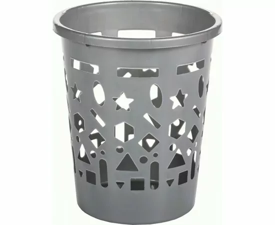 960941 - Корзина для мусора/бумаг 11л,h=31см,d=26,5см,микс,10193010/ Радиан (1)