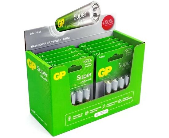 963910 - Элемент питания G-TECH 15A LR6/316/AA BL4 (шоу-бокс 40 шт.) (1)