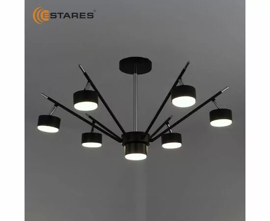 965088 - Estares св-к-люстра ATENA 7xGX53 750x350 черый хром БЕЗ пульта IP20 # (1)