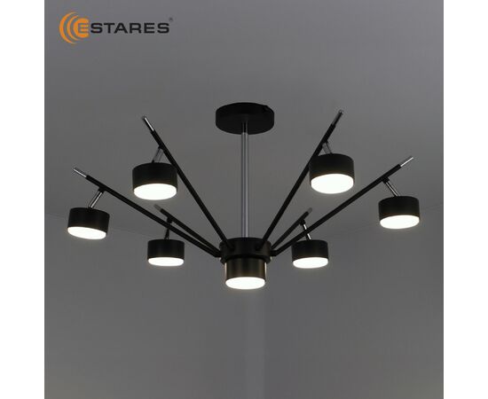 965088 - Estares св-к-люстра ATENA 7xGX53 750x350 черый хром БЕЗ пульта IP20 # (1)