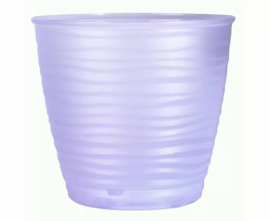 965174 - Горшок для орхидей 1,5л,d=14,6см,поддон,Saffron прозрачно-сиреневый,223605041/01/ Homver (1)