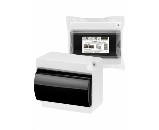 865698 - TDM бокс (корпус) пластик КМПн 6/8 мод. с дверкой наружный с опломбир. белый НАРОДНЫЙ SQ0907-0603 (1)