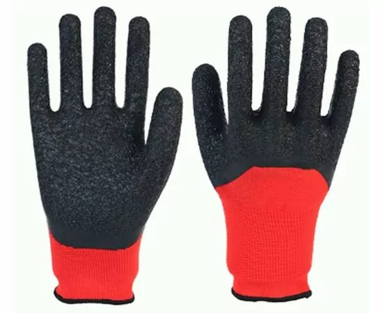 909120 - Перчатки хоз. нейлон с латекс. покрыт. Рифленые полуоблив красно-черные ХL(р10) 1-2.sale E1M (1)