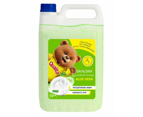 940402 - Средство для мытья посуды Green tea&aloe канистра 5000мл QUALITA (1)