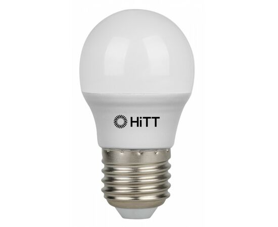 952799 - HiTT лампа св/д шар G45 E27 15W(970lm) 4000K 4K матовая 45x78 пластик/алюмин. 7010053 (1)