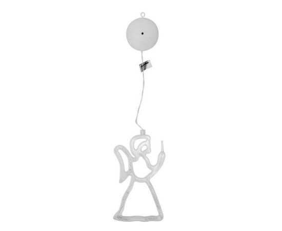 958563 - Camelion LGB-010 фигура новогод. св/д ангел 3ААА(не в/к) 10LED подвес. присос. IP20, 16144 (1)