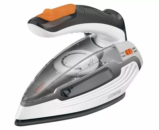 970161 - Утюг Leonord LE-1811 дорожный, 1,1кВт, подошва керам, сухая глажка, пар.удар, шнур 1,5м 111141 (1)