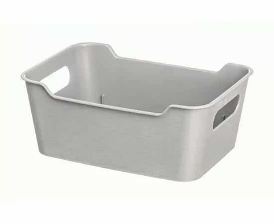 971476 - Корзина-лоток для хранения 2,4л, 23*16*9 см,Mango светло-серый,223300221/04/ Homver (1)