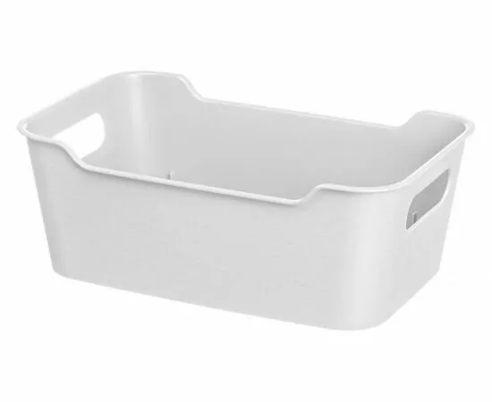 971477 - Корзина-лоток для хранения 4,1л, 29*18*10,5см,Mango белый,223300329/01/ Homver (1)