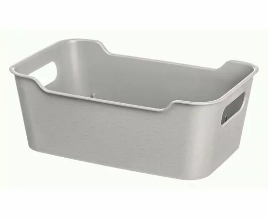 971478 - Корзина-лоток для хранения 4,1л, 29*18*10,5см,Mango светло-серый,223300321/04/ Homver (1)