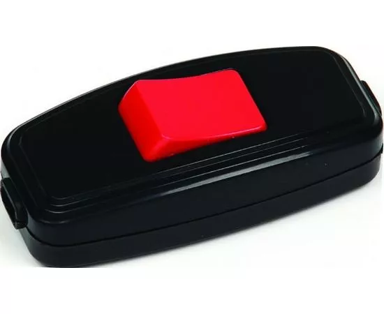 576196 - HOROZ переключатель (выкл.) бра 6А 250В (АБС-пластик+PC, красно-черный) 300-003-708 (1)