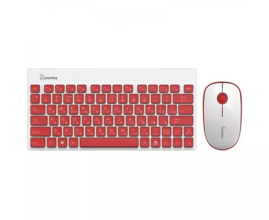 649736 - Комплект клавиатура+мышь Smartbuy 220349AG красно-белый (SBC-220349AG-RW) (1)