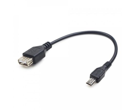 659861 - Кабель USB(A)гн. - microUSBшт. 0.15м Cablexpert USBAF/MicroBM, удлиненный разъем 9мм, A-OTG-AFBM-03 (1)