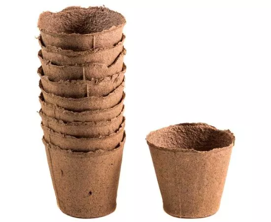 447607 - Торфяные горшочки д/рассады Умный огород 110*100мм кругл. (уп. 20шт) цена за уп Экоторф МОСКВА (1)