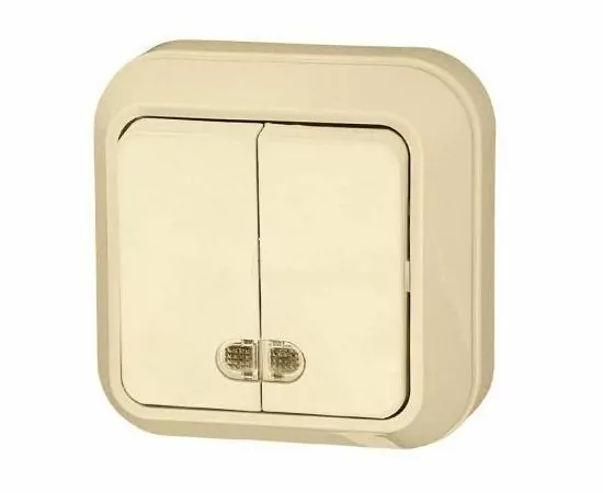 318249 - Makel выкл. ОУ 2кл. крем. (инд.) 45223 (1)