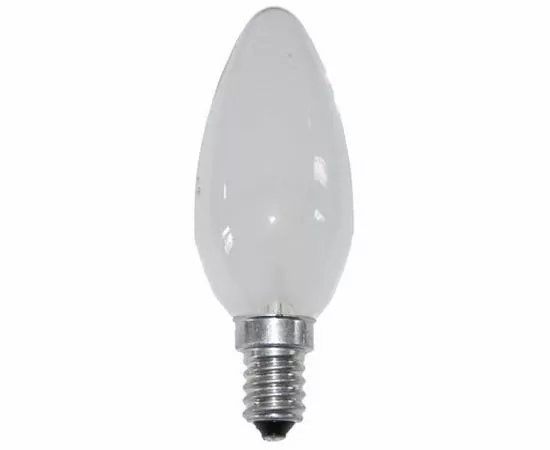 318290 - Лампа накал. Camelion B E14 60W свеча матовая 60/B/FR/E14 (1)