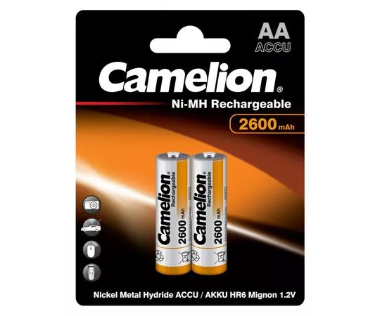 327380 - Аккумулятор Camelion R6 2600mAh Ni-MH BL2 (1)