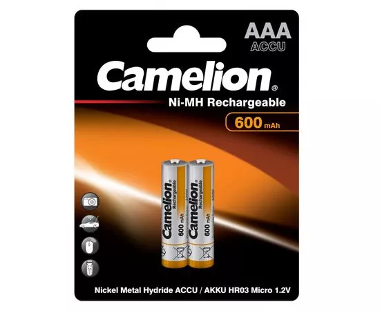 327382 - Аккумулятор Camelion R03 600mAh Ni-MH BL2 (1)
