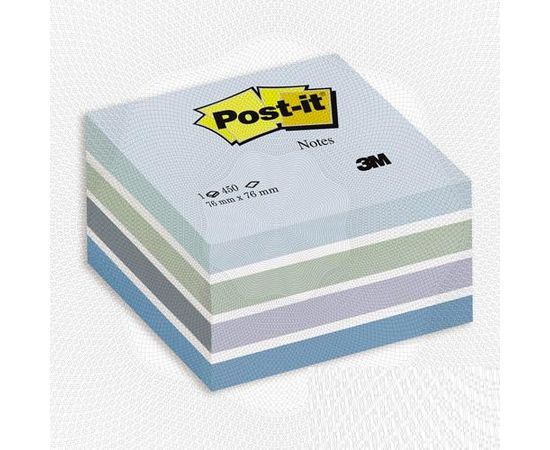 46012 - Блок-кубик 3M Куб Post-it 2028-B Голубая пастель 76х76,450л. 24999 (1)