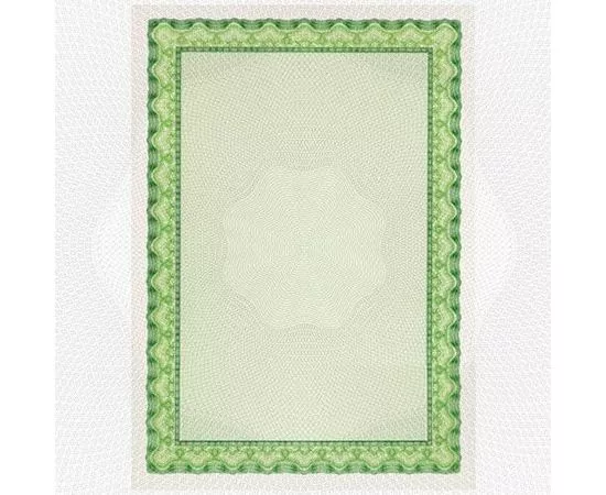 46319 - Сертификат-бумага DC-OSD4054 зеленая рамка (А4,115г,25л/пач,с вод.знак.) 9166 (1)